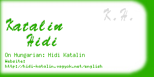 katalin hidi business card